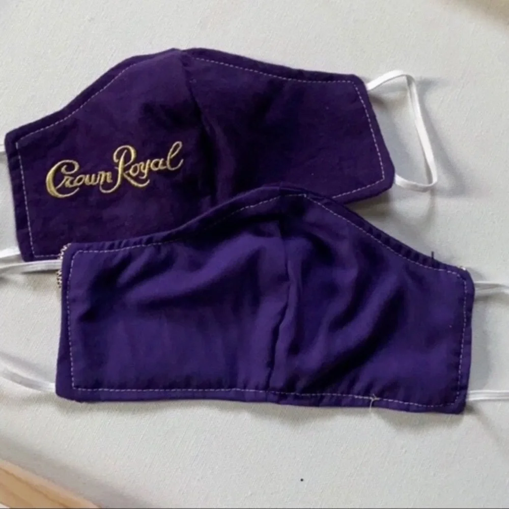 8 BAGS CROWN ROYAL Choose Colors Royal Blue Peach Green Black Tan Gold